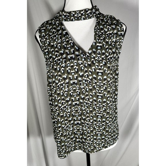 Monteau Tops - Monteau Women's Sleeveless Mock Neck Top Multicolor Size Medium